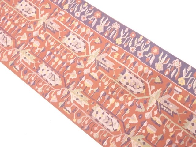 JAPANESE FUKURO OBI / WOVEN FLORAL SARASA